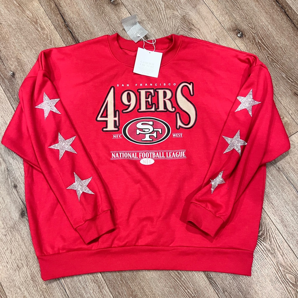 NFL Red San Francisco 49ers Crew Neck Sweater